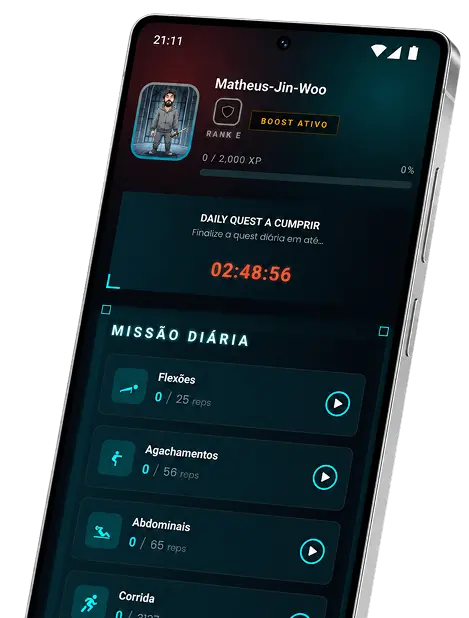Missões diárias personalizadas no app